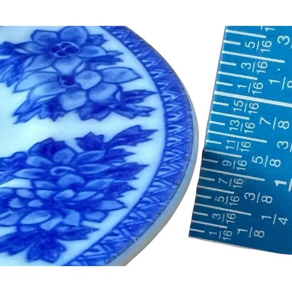 TA Shoten TSL13 Blue & White Plate Flow 6.25" Diameter Vintage Collectible - Picture 6 of 6